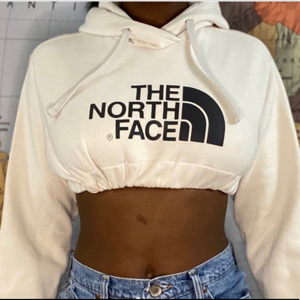 North face cropped sweater